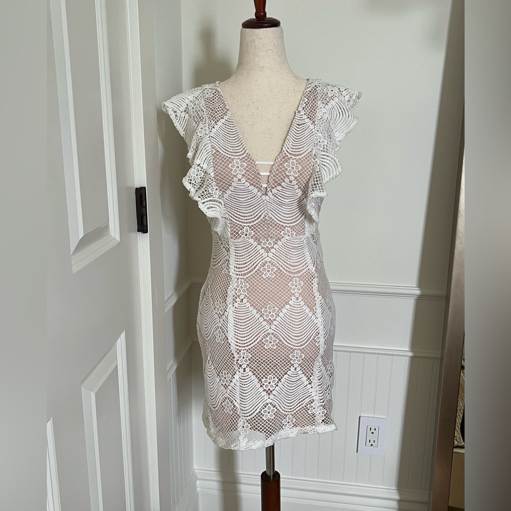AQUA White Dress